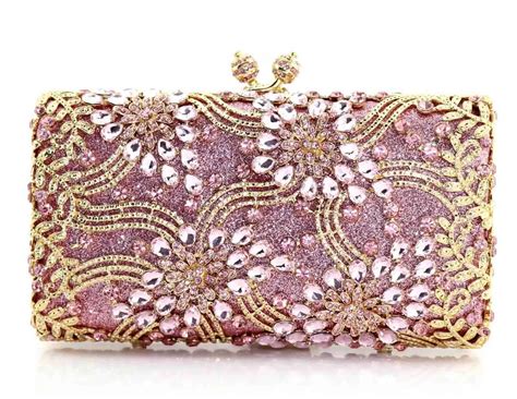 WOMEN'S LUXURY PINK EVENING BAGS 